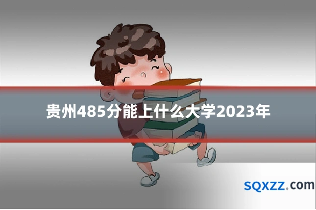 贵州485分能上什么大学2023年