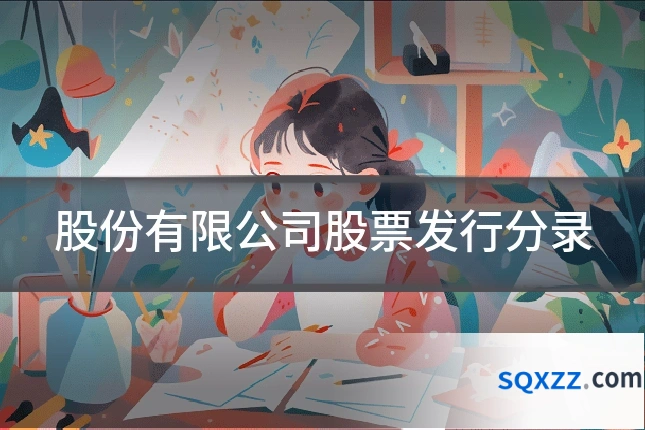 股份有限公司股票发行分录