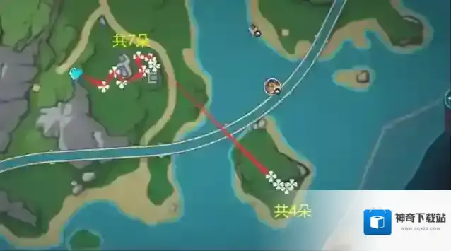 原神虹彩蔷薇采集路线图