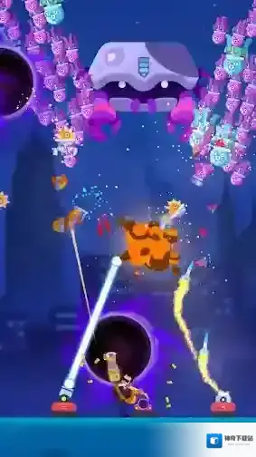 黑衣人防御陨石