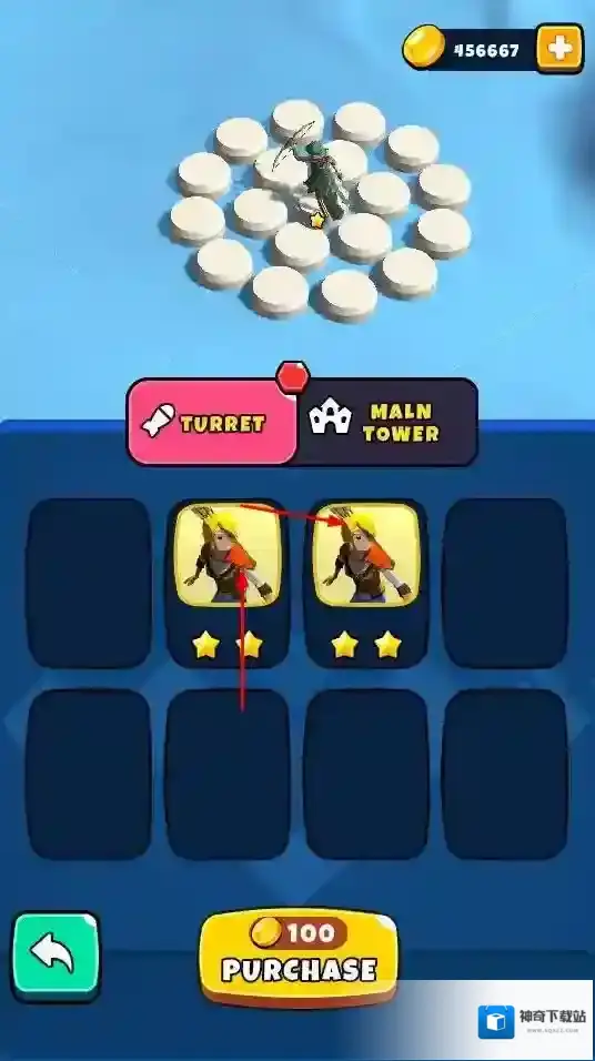 摩天楼合并防御关卡