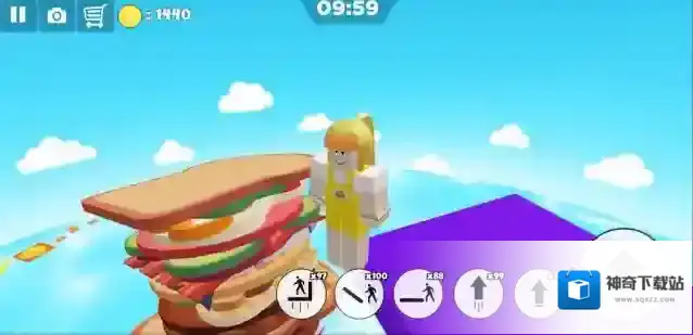 逃脱三明治岛跑酷场景